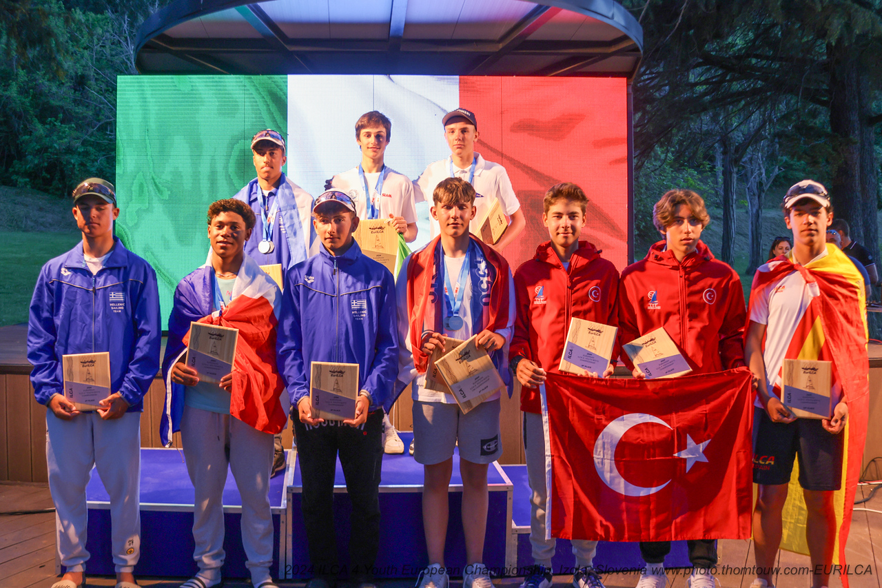 Devoti Sailing secures double gold at the 2024 ILCA 4 Youth European Championships and the European Open Trophy.